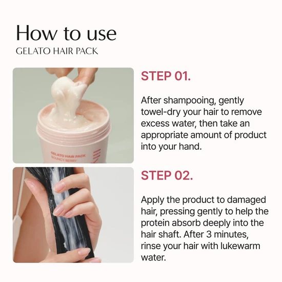 LILYEVE Gelato Hair Pack Bouncy Berry 200ml