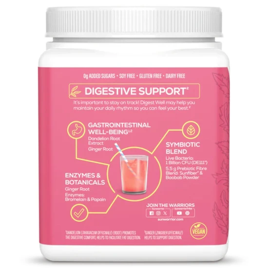 SunWarrior Shape Digest Well Strawberry Cooler 270g