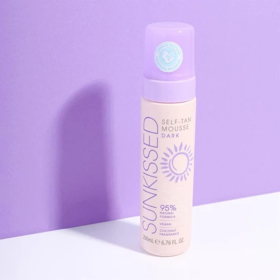 Sunkissed 95 Percent Natural Self Tan Mousse Dark