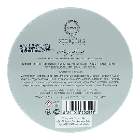 Armaf Magnificent Pour Homme Eau De Parfum 100ml