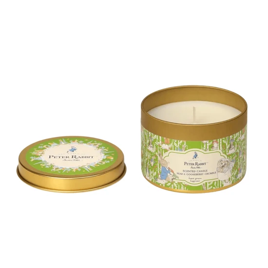 Peter Rabbit Pear & Gooseberry Tin Candle
