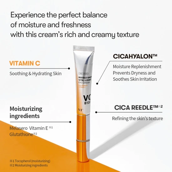 VT COSMETICS Reedle Shot Vita-Light Eye Cream 15ml