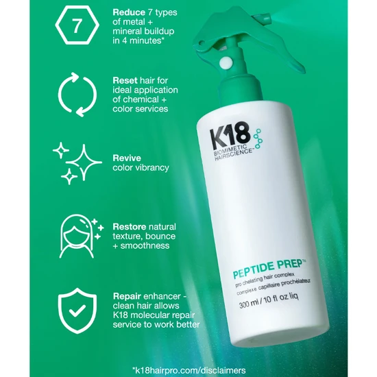 K18 Peptide Prep Pro Chelating Hair Complex 300ml