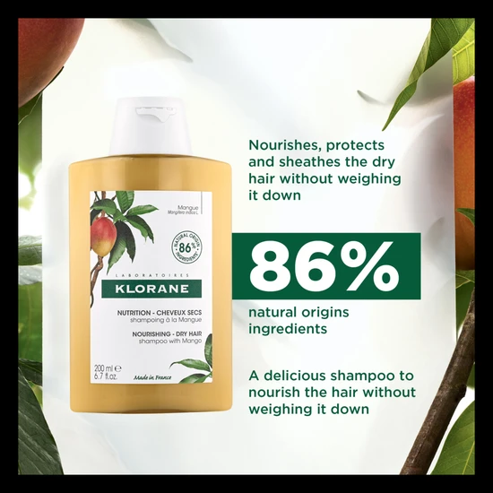 Klorane Mango Butter Shampoo 200ml