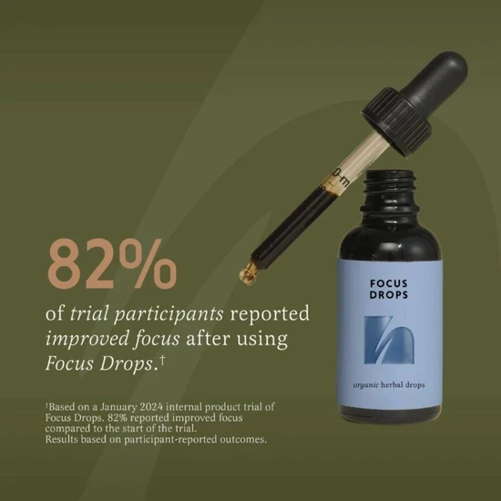 The Herbtender Organic Focus Drops 30ml