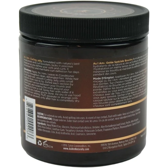 As I Am Curling Jelly Coil & Curl Definer 227g