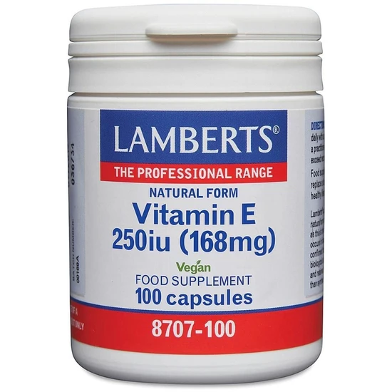 Lamberts Vitamin E 250iu Capsules 100 Capsules