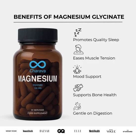 Charava UK Magnesium Glycinate 60 Days