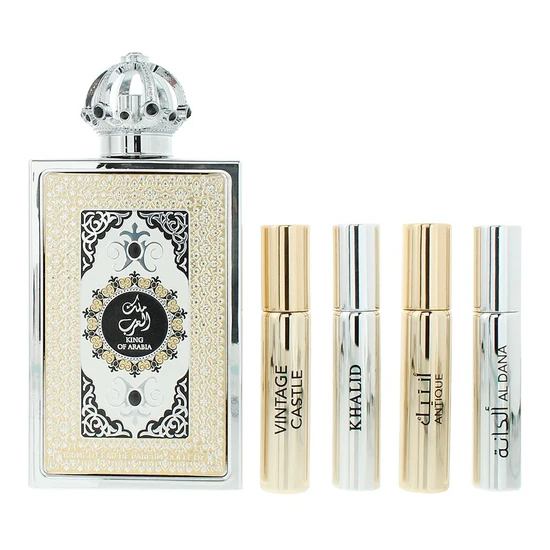 Lattafa Pride King Of Arabia Eau De Parfum Gift Set 100ml + 4 x 10ml