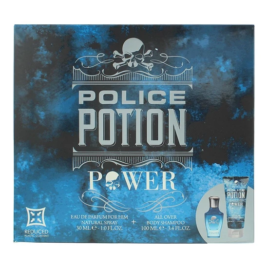 Police Potion Power Gift Set 30ml Eau De Parfum + 100ml Shower Gel