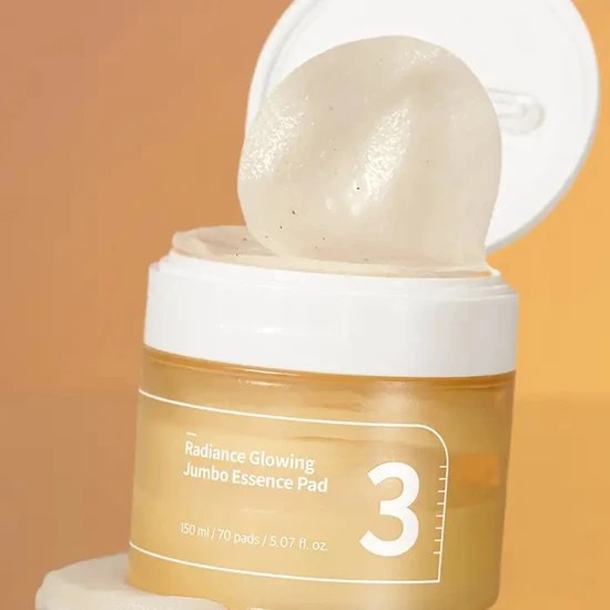 Numbuzin No.3 Radiance Glowing Jumbo Essence Pad 70 Pads