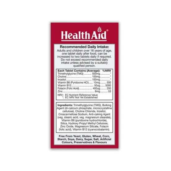 Health Aid Homocysteine Tablets 60 Tablets
