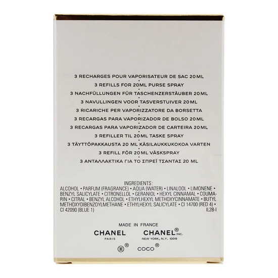 CHANEL Coco Mademoiselle Eau De Parfum Twist & Spray 3 x 20ml Refills