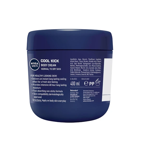 Nivea Men Cool Kick Body Lotion 400ml