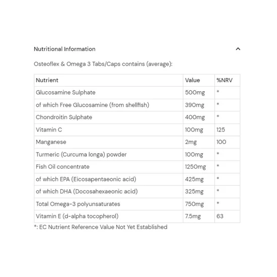 Health Aid Osteoflex & Omega-3 Capsules 60 Capsules