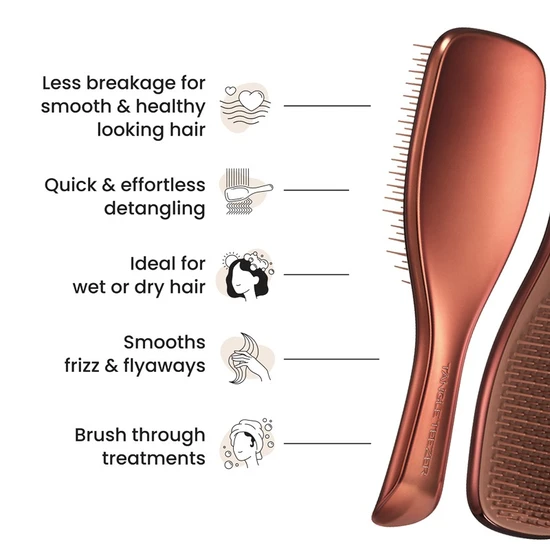 Tangle Teezer The Ultimate Detangler Chrome Chocolate Bronze