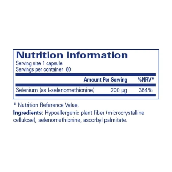 Pure Encapsulations Selenium Capsules 60 Capsules