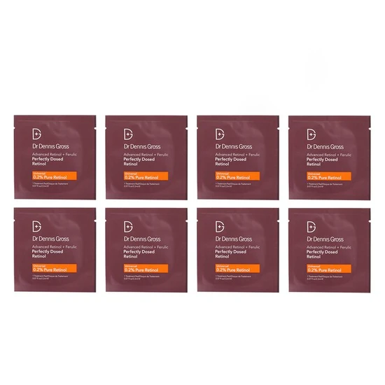 Dr Dennis Gross Skincare Advanced Retinol + Ferulic Perfectly Dosed Retinol Treatments 2.2ml x 8pads