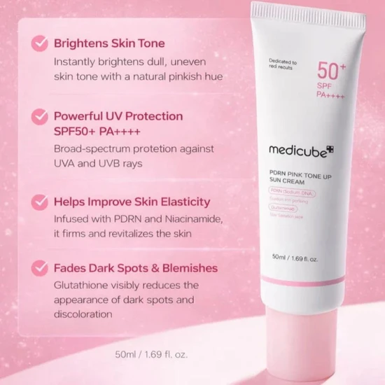 Medicube PDRN Pink Tone Up Sun Cream 50ml