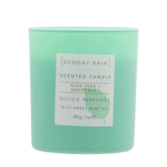 Sunday Rain Aloe Vera & Sweet Mint Soy Candle 265g