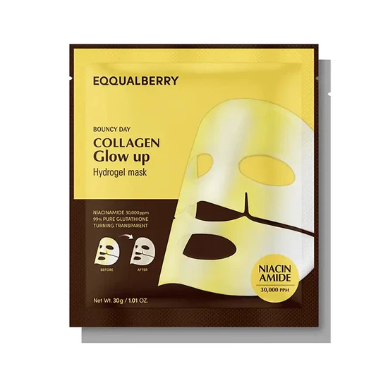 Eqqualberry Collagen Glow Up Hydrogel Mask Packs