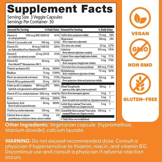 Doctor's Best Multi-Vitamin Vegicaps 90 Vegicaps