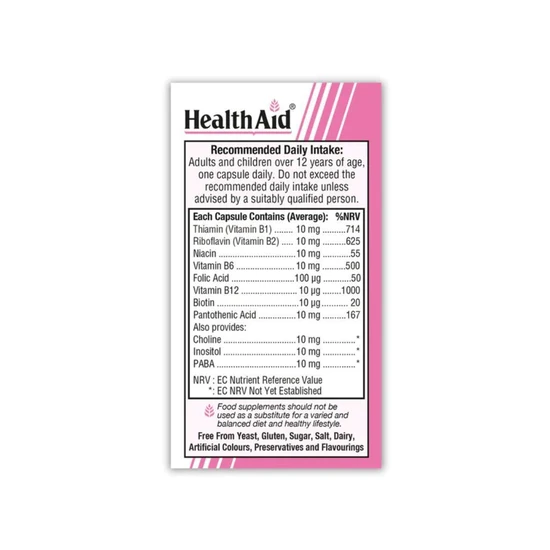 Health Aid Vitamin B Complex Supreme 30 Capsules