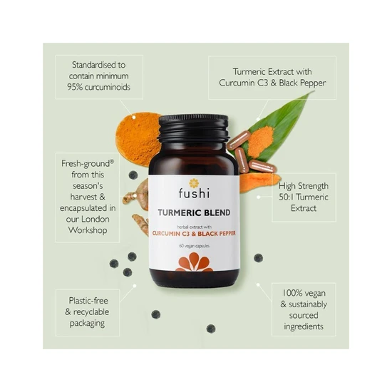 Fushi Turmeric C3 & Bioperine Extract 60 Capsules