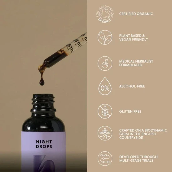 The Herbtender Organic Night Drops 30ml