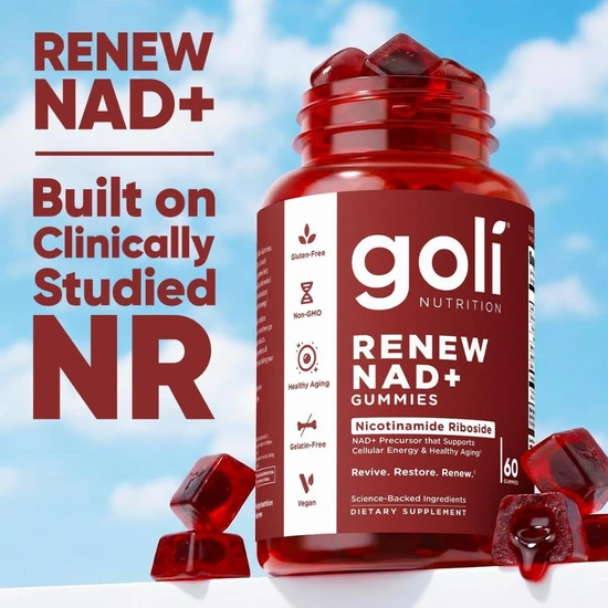 Goli Nutrition Renew NAD+ Gummies 60 Gummies