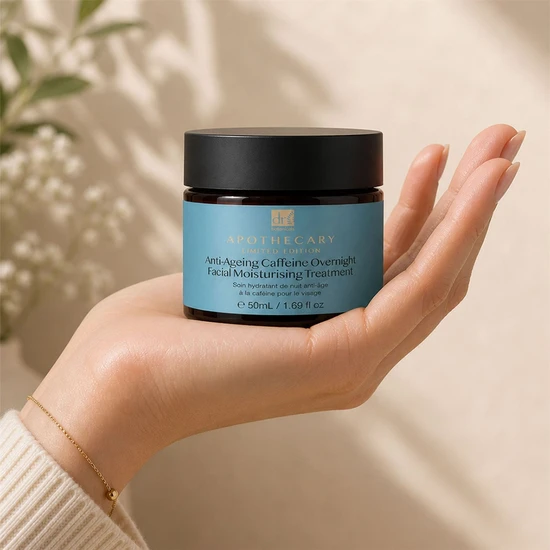 Dr Botanicals Anti-Ageing Caffeine Overnight Facial Moisturising Treatment 50ml