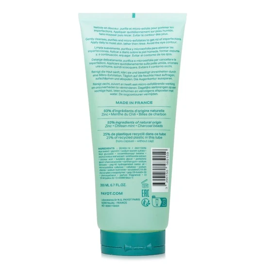 Payot Paris Pate Grise Purifying Foaming Gel Cleaner 200ml