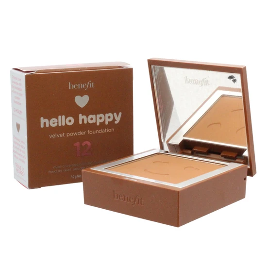 Benefit Hello Happy Velvet Powder Foundation 12 Dark Warm
