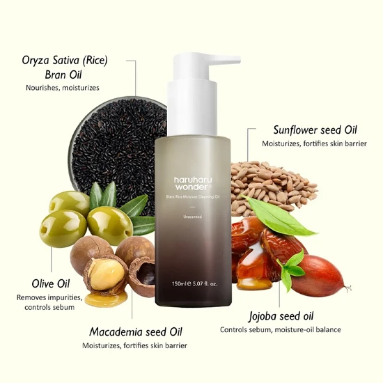 Haruharu Wonder Black Rice Moisture Deep Cleansing Oil 150ml