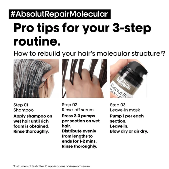 L'Oréal Professionnel Serie Expert Absolut Repair Molecular Repairing Shampoo 300ml