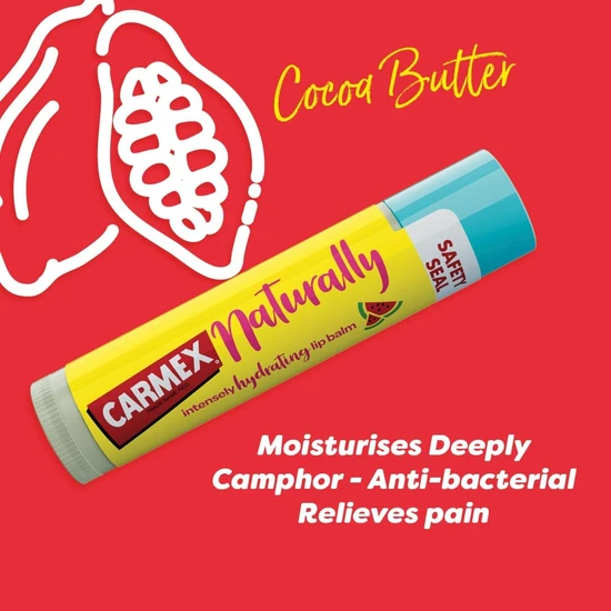 Carmex Naturally Hydrating Lip Balm Watermelon