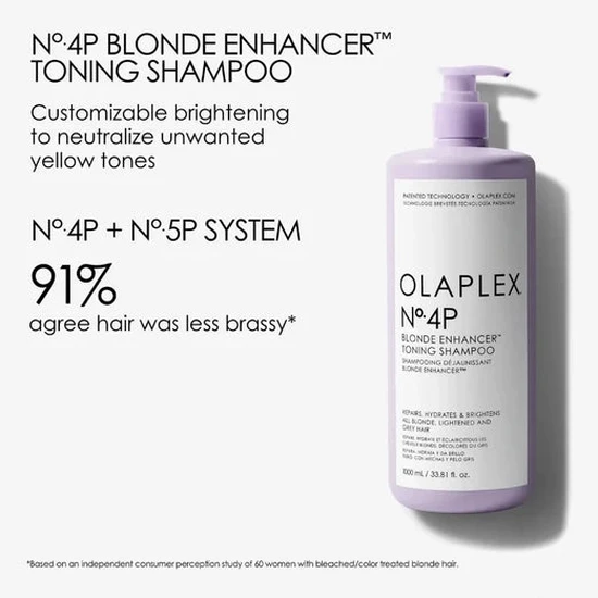Olaplex No 4p Blonde Enhancer Toning Shampoo 1000ml