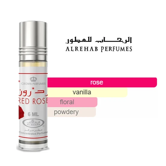 Al-Rehab Red Rose Concentrated Perfume Oil 6ml
