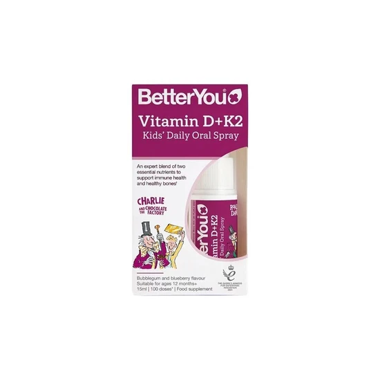 BetterYou Vitamin D + K Kids Oral Spray 15ml