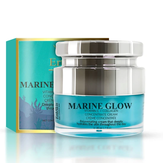 Erth Skin London Marine Glow Vitamin C + Collagen Concentrate Serum + Marine Glow Vitamin C Concentrate Cream 30ml + 50ml