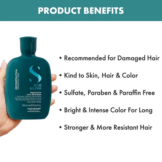 Alfaparf Semi Di Lino Reconstruction Reparative Low Shampoo For Damaged Hair