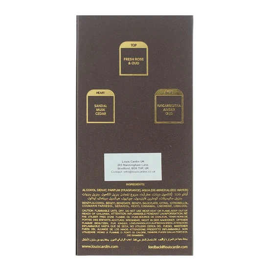 Louis Cardin Silk Oud Eau De Parfum 100ml