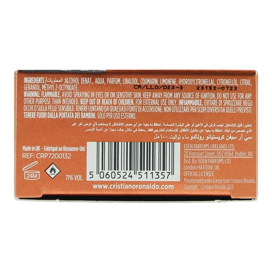 Cristiano Ronaldo CR7 Fearless Eau De Toilette 30ml