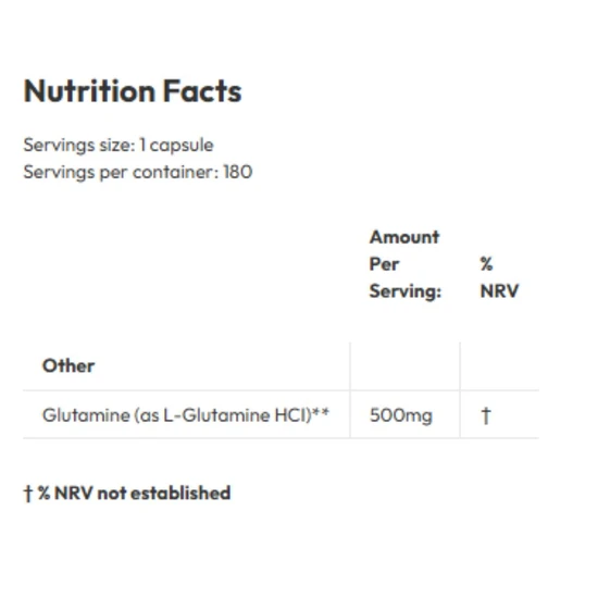 Biotics Research L-Glutamine Capsules 180 Capsules