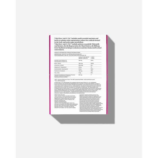 Vida Glow Anti-G-Ox Berry Sachets 30 x 2g