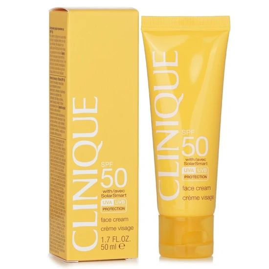 Clinique Sun Protection Face Cream With Solar Smart SPF 50 50ml