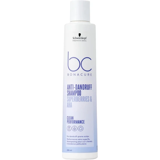 Schwarzkopf Bonacure Superberries & AHA Anti Dandruff Shampoo 250ml