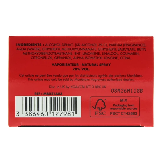 Montblanc Legend Red Eau De Parfum 30ml