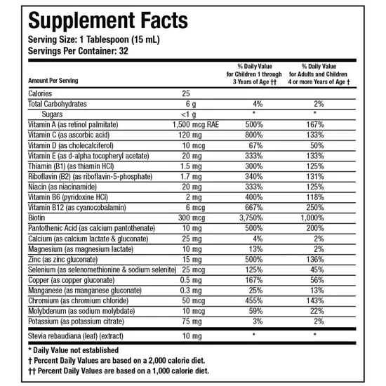 Biotics Research Aqueous Multi Plus Liquid 465ml
