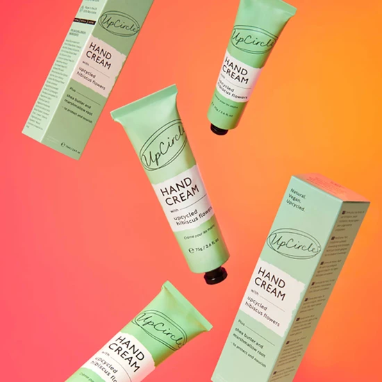 UpCircle Beauty Hand Cream with Upcycled Hibiscus Flowers